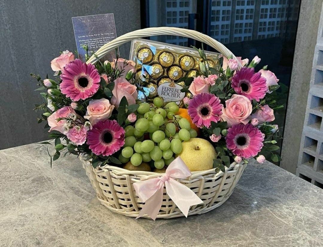 Tender basket arrangement 🌹