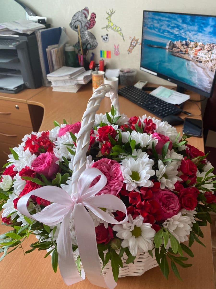 Нежный цветочный ящик 🌼💖