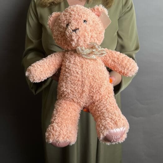 Soft toy pink bear 35cm