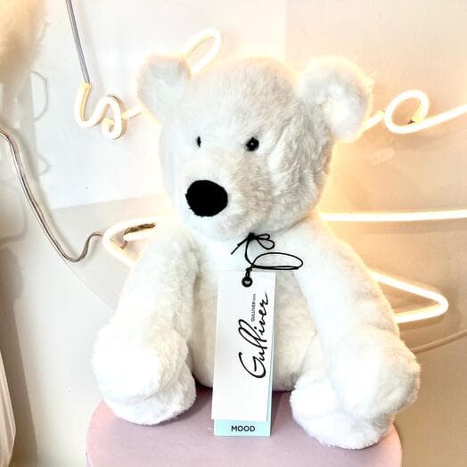 Toy soft polar bear naldo
