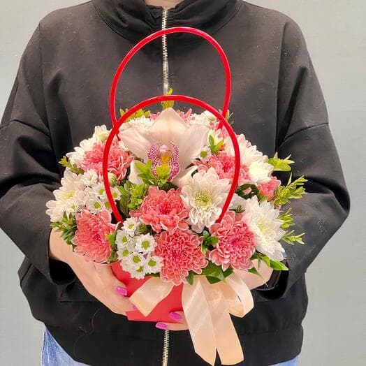 Hita -drum with an orchid