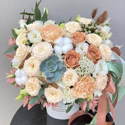 The composition in the box "Delicate cappuccino"0