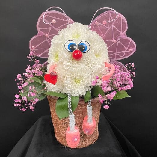 Composition from flowers "Butterfly"
