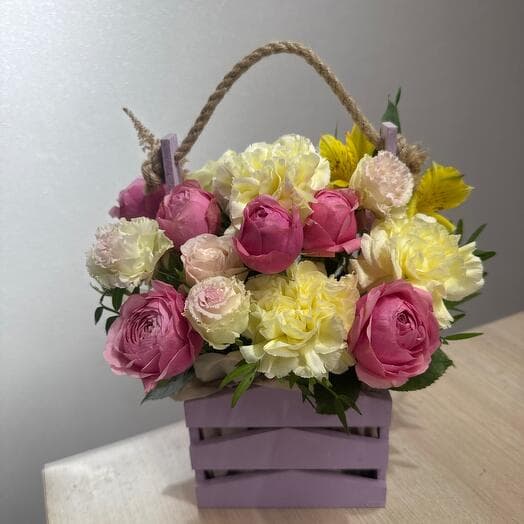 Delicate composition in the box