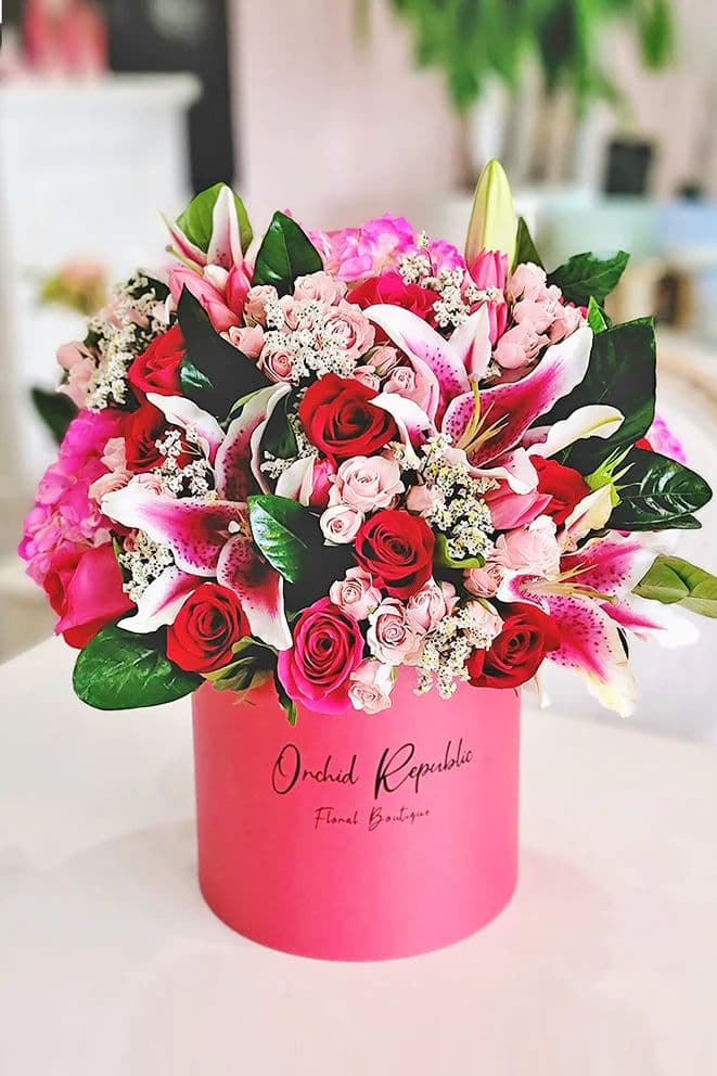 Нежная композиция в коробке 🌹