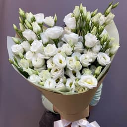 Bouquet of white eastoma 7pcs0