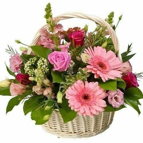 Festive flower basket 🎉
