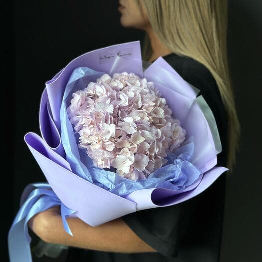 Букет-комплимент из сиреневой гортензии💜