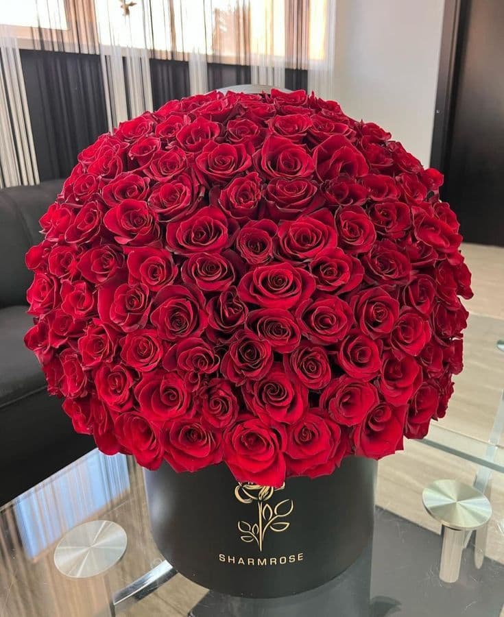 Букет из 101 розы для признания в любви 🌹