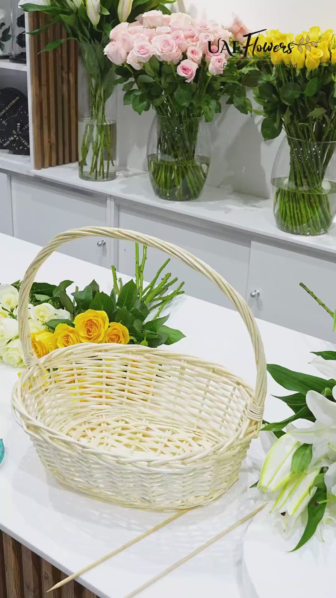 Spring flower basket 🌼