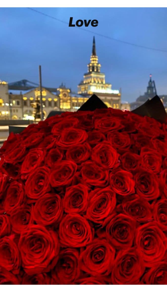101 красная роза идеальная 🌹💖