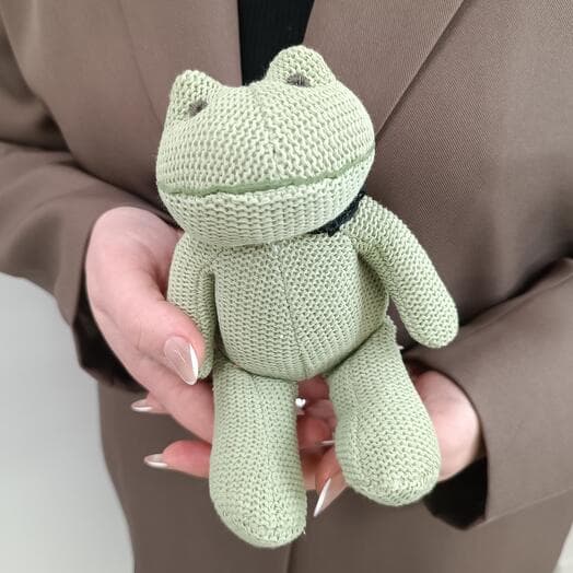 Toy soft frog Oliver, 18 cm