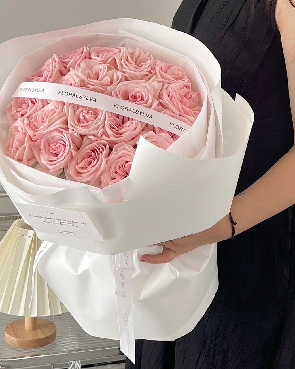 51 Pink Roses 50 cm Luxurious 💎