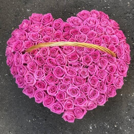 Basket with flowers