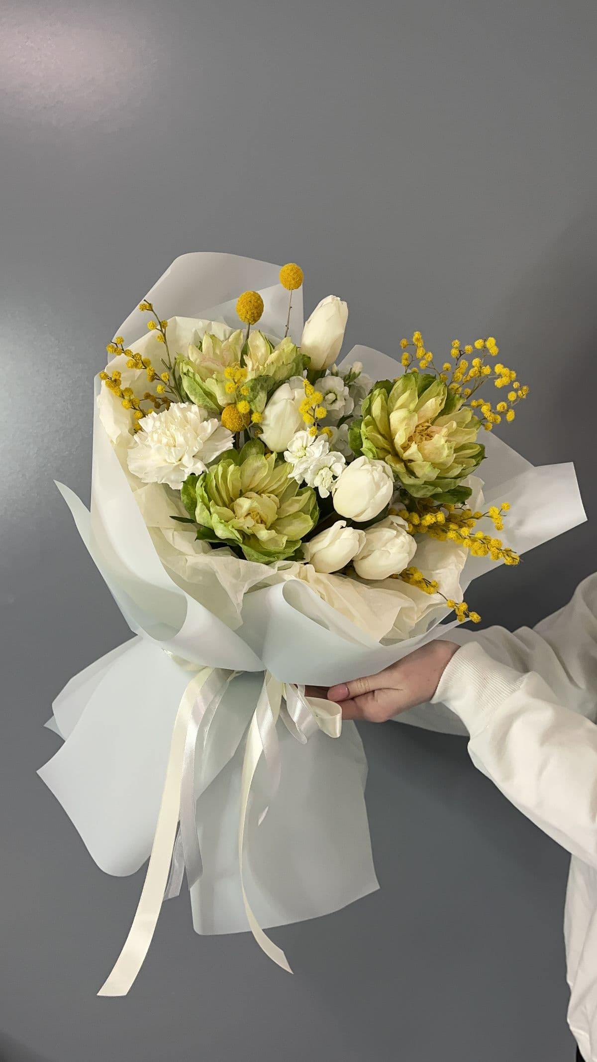 Романтичный моно букет 💐