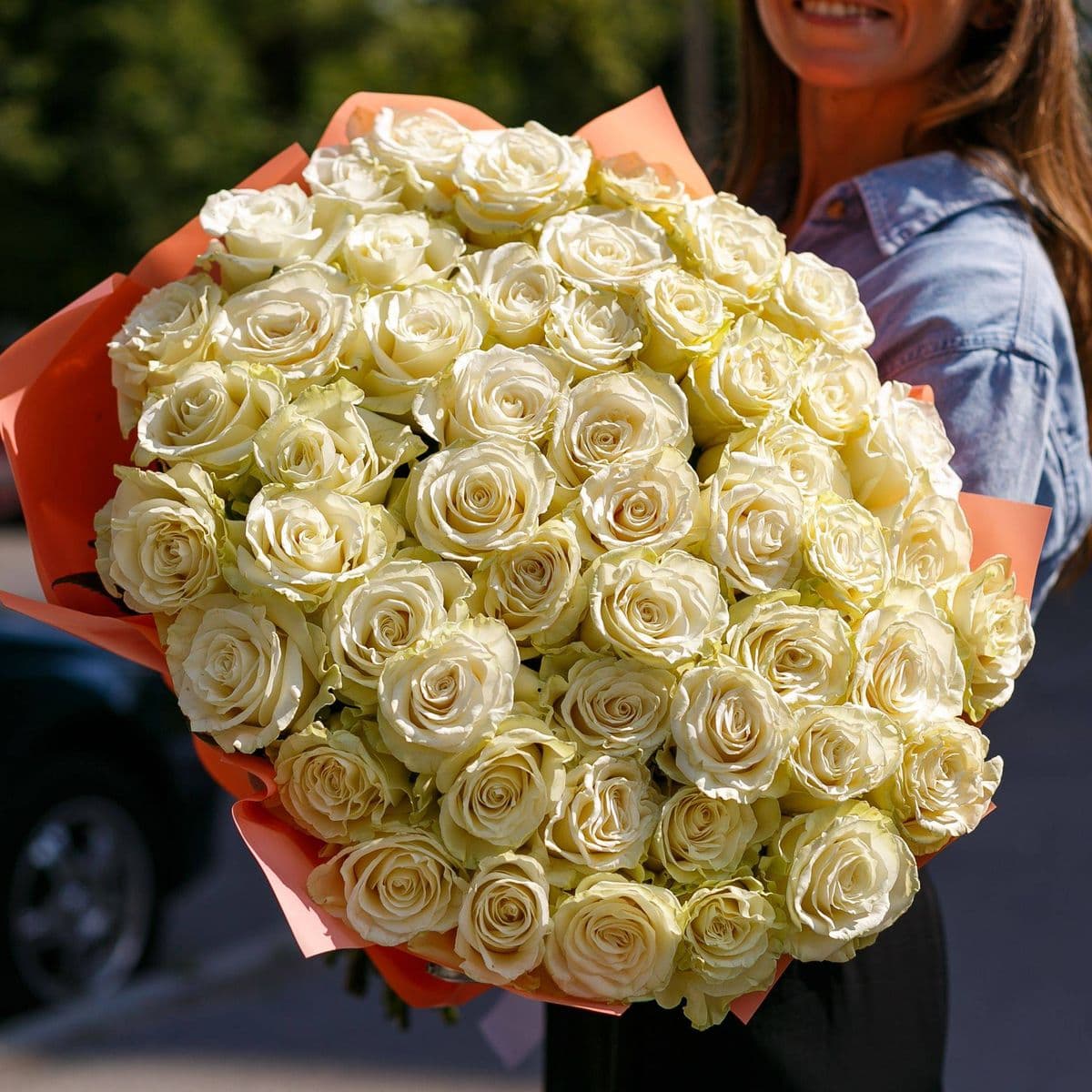 51 White Roses Beautiful