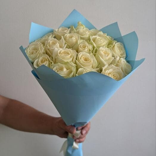White roses 21pcs 50 cm Avanage