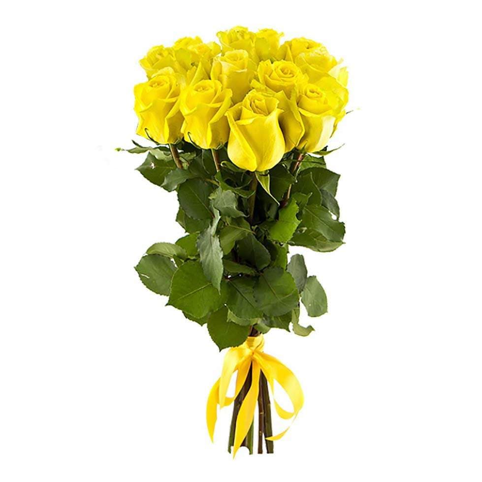 9 yellow roses