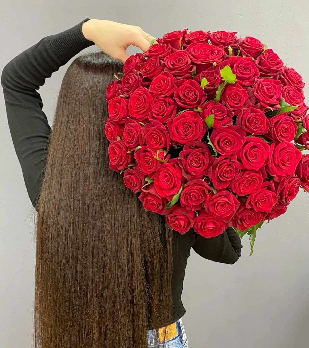 1001 красная роза изысканная 🌹🌸
