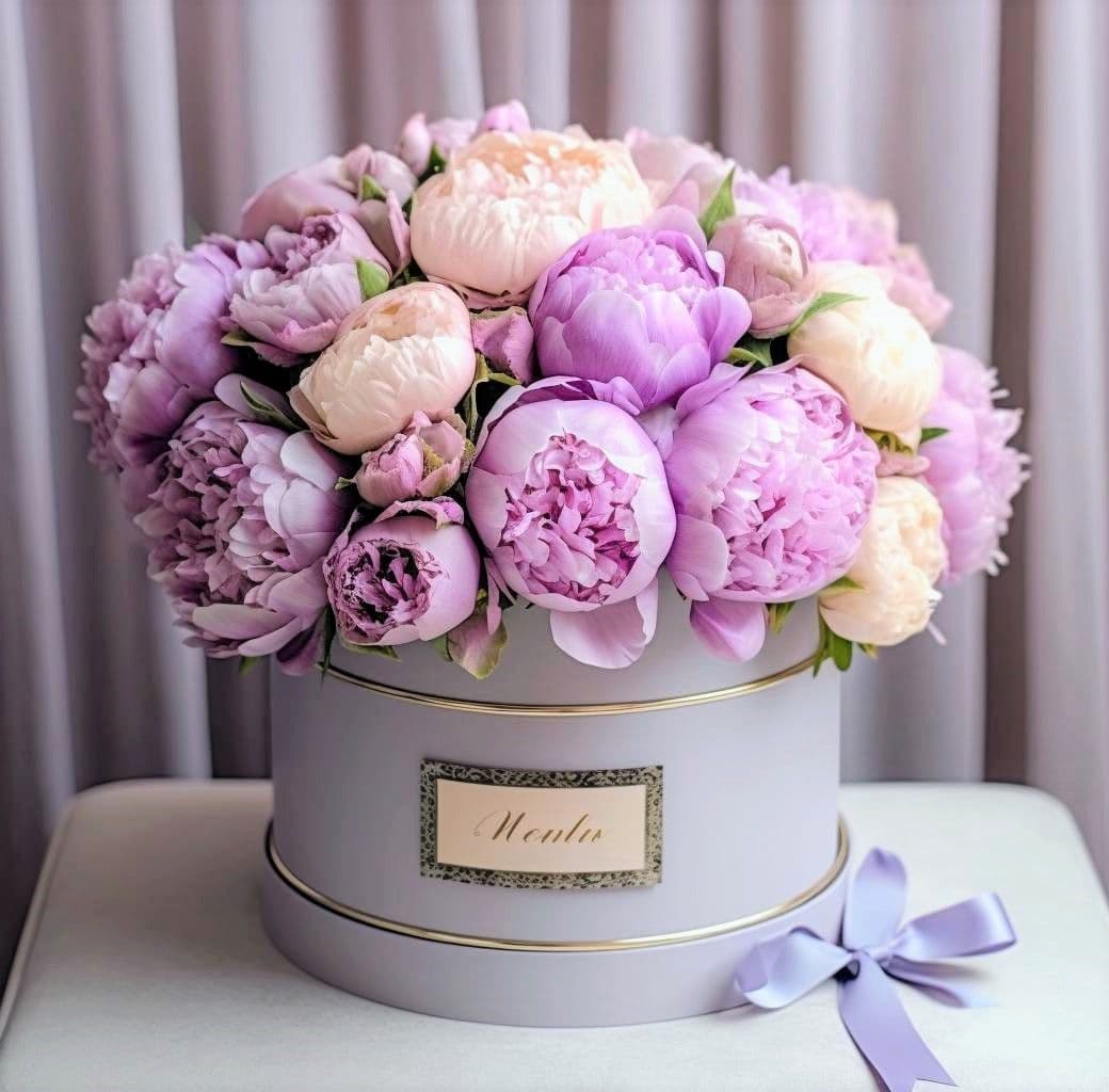 Весенняя коробка с цветами 🌼