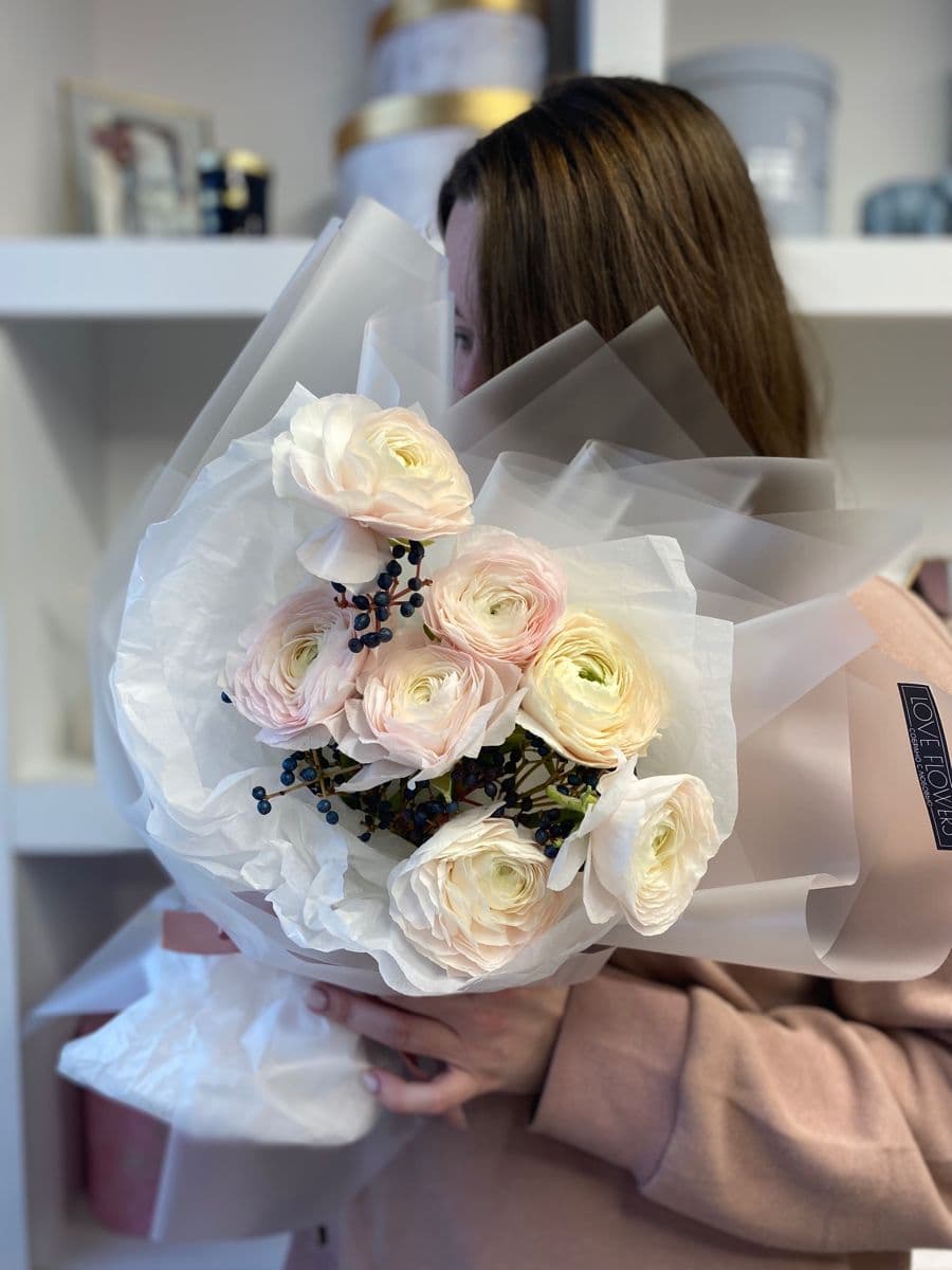 Романтичный моно букет 💐