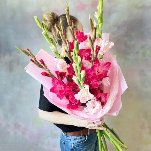 Mix of gladioli