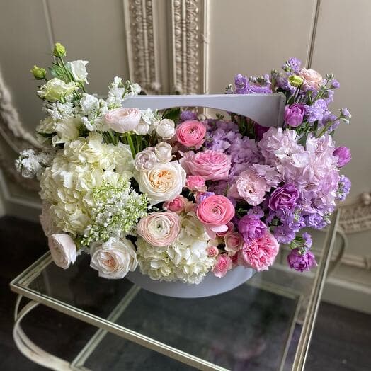 Basket with flowers