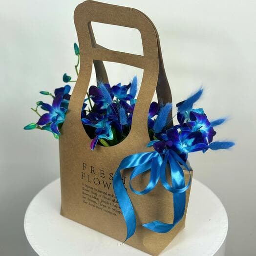 Орхидея дендробиум в сумочке