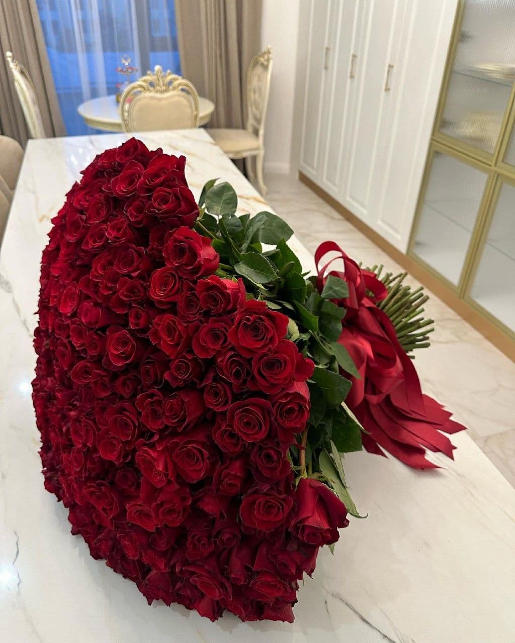 1001 красная роза королевская 🌹👑