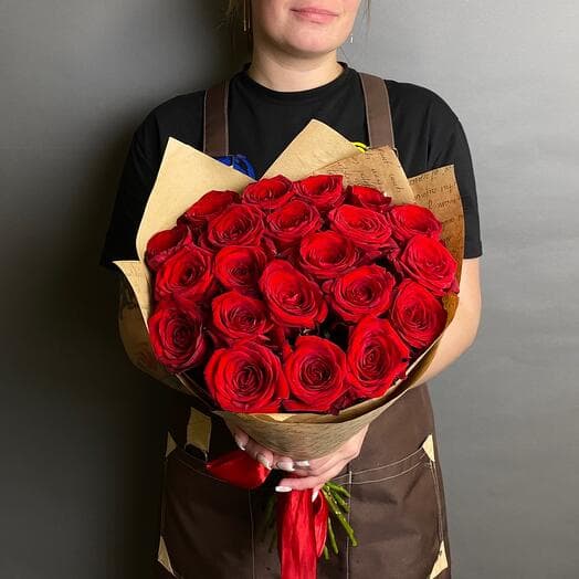 Red roses Russia 21 pcs