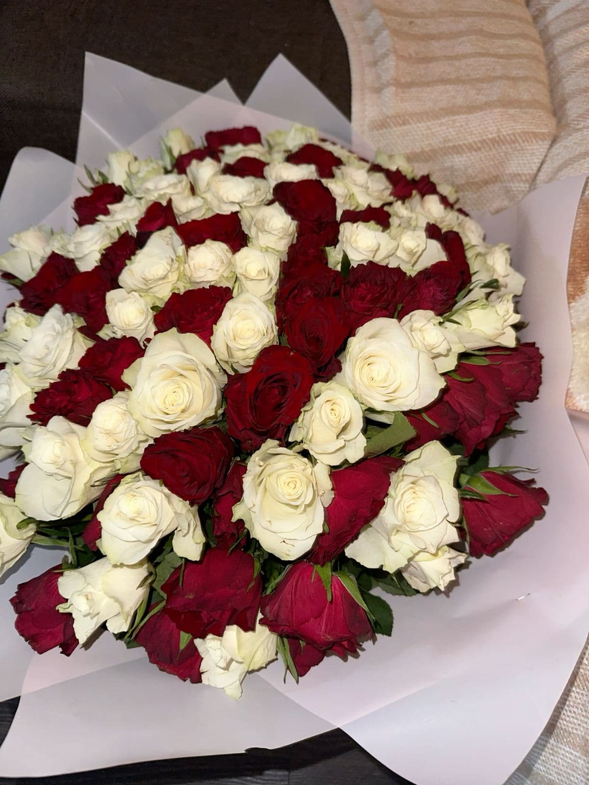 101 красная роза идеальная 🌹💖