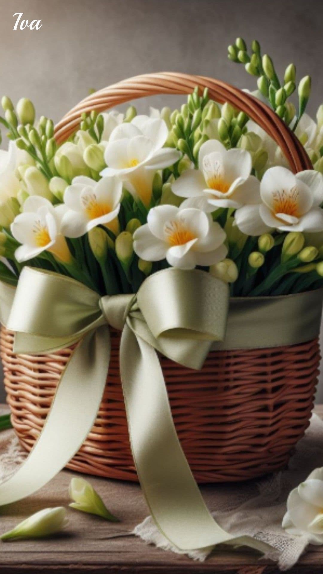 Роскошная цветочная корзина 🌸