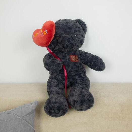 Soft toy Bear for kids / Plush bear for girls and boys for the birthday kidwow black 75cm