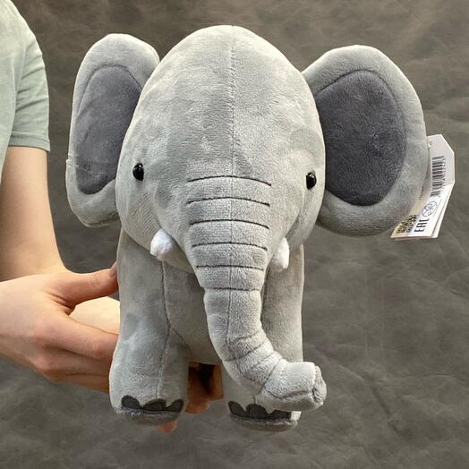 Игрушка мягкая слоник 25 см