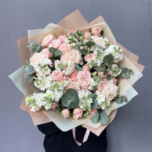 Bush roses, Mattiol, diantus (00050002)