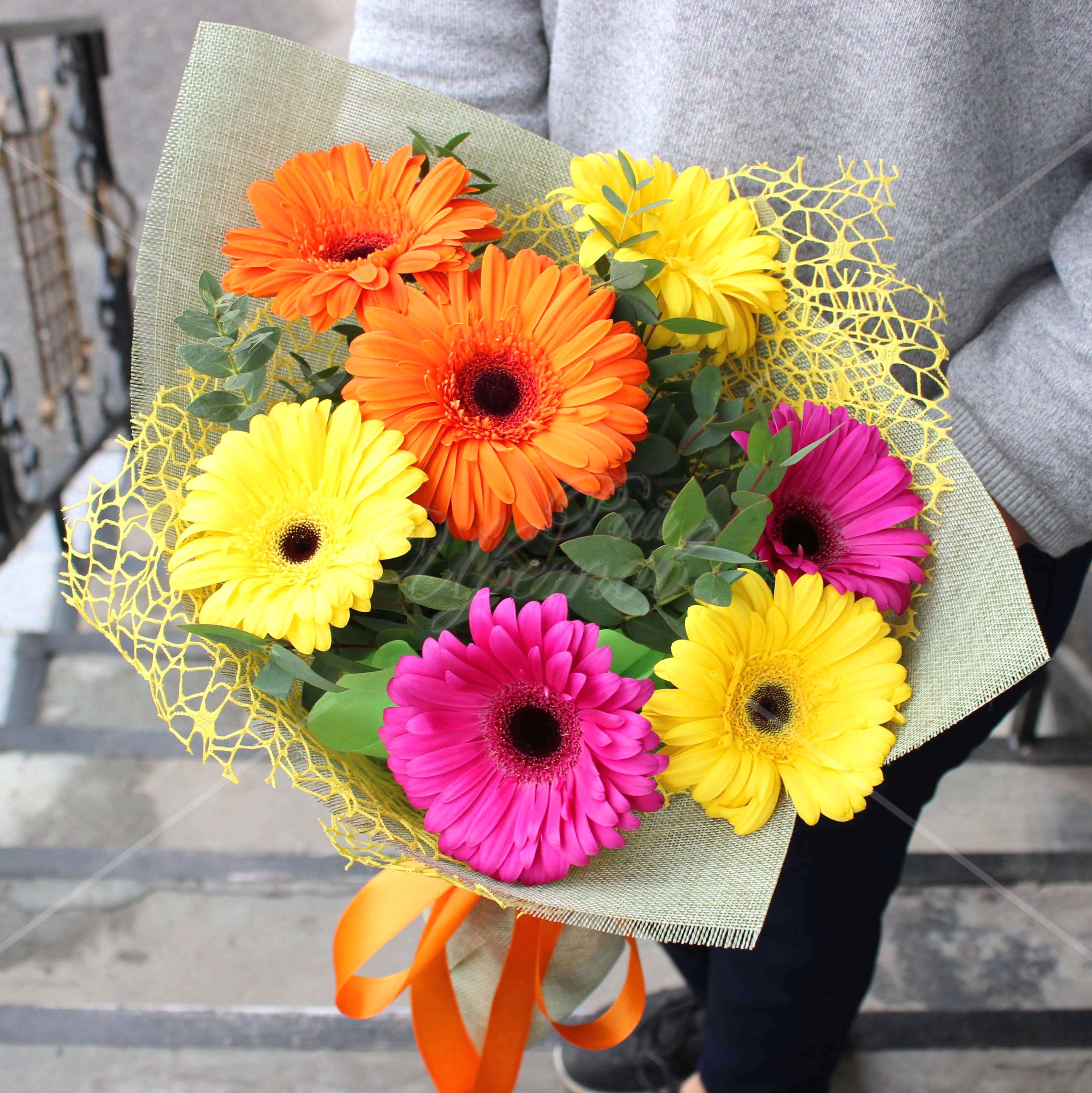 7 gerberas