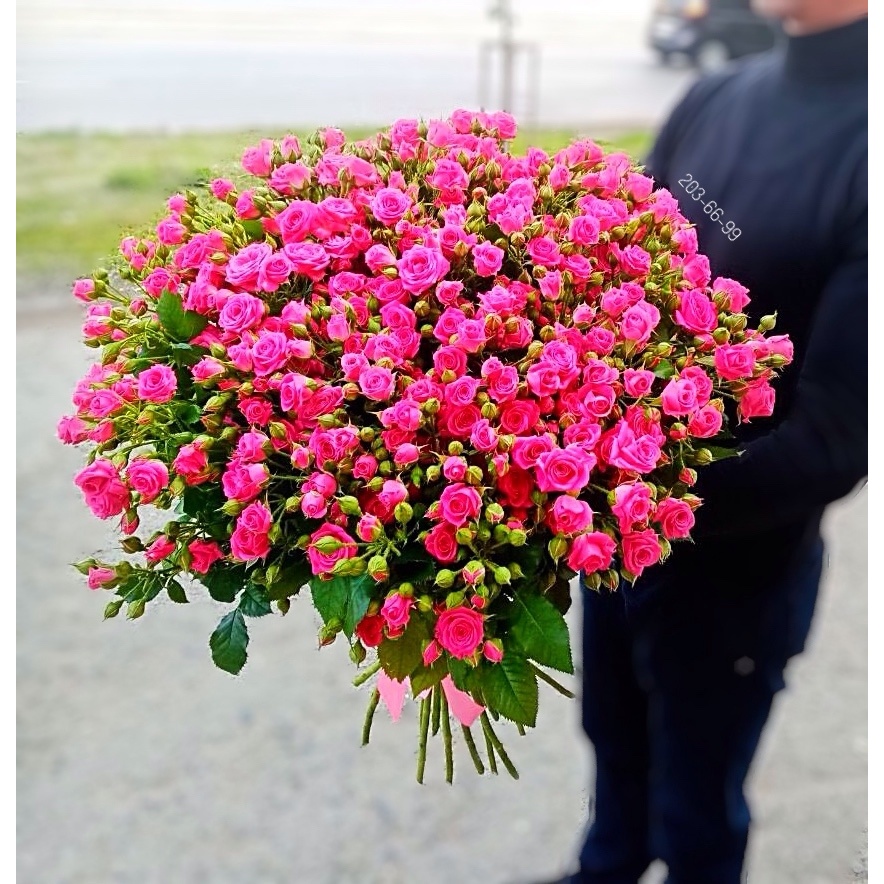 25 кустовых роз