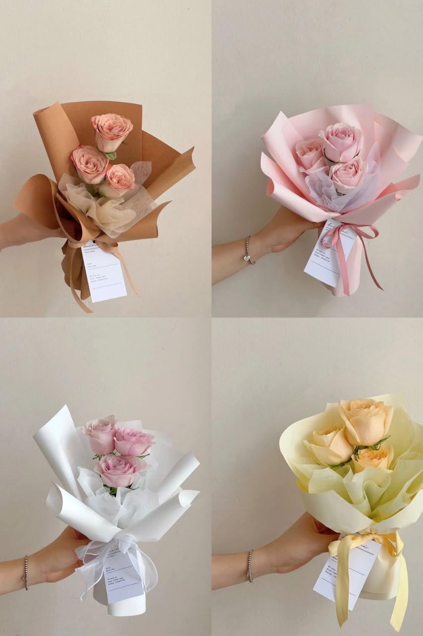 Fresh single-flower bouquet 🌿