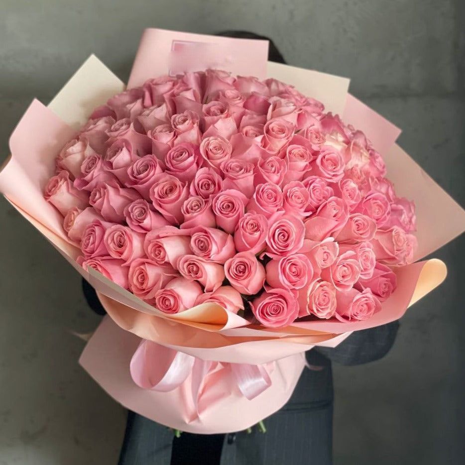 101 Pink Roses 50 cm Gorgeous ✨