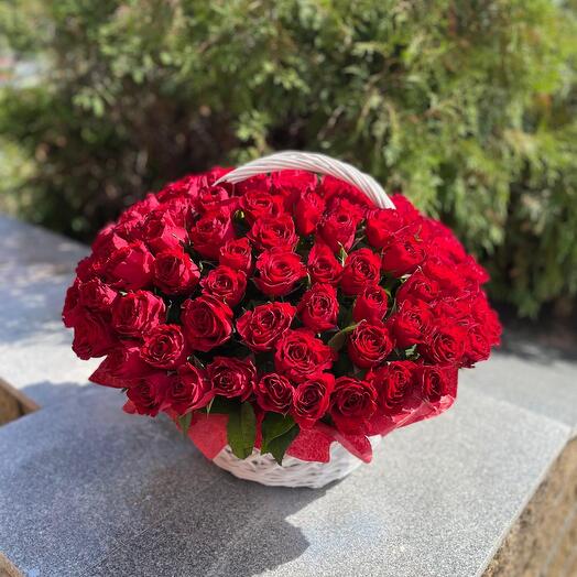 Basket 🔥 roses "love"