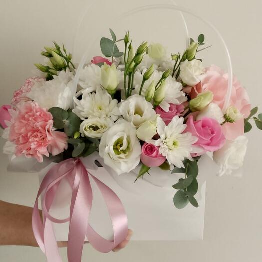 Delicate flowers in the box