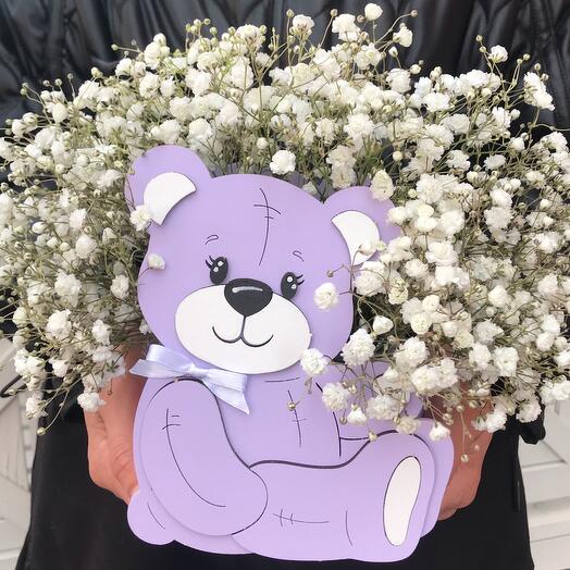 Лавандовый мишка