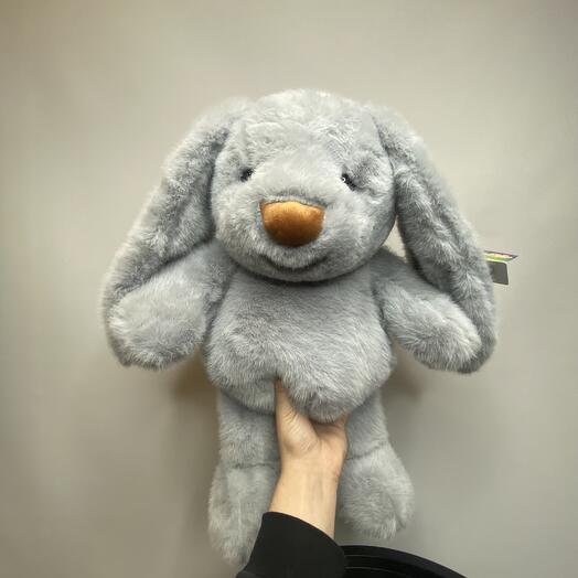 Soft toy "Gray Bunny"