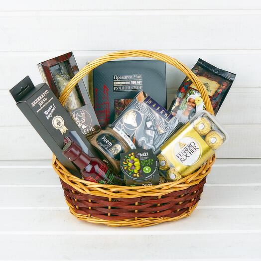 Подарочная корзина "Флоу арт 33"