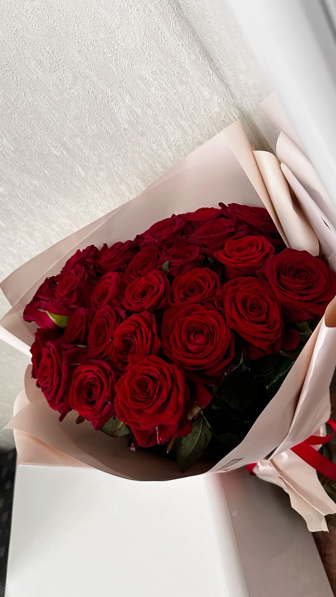 101 красная роза изысканная 🌹🌸