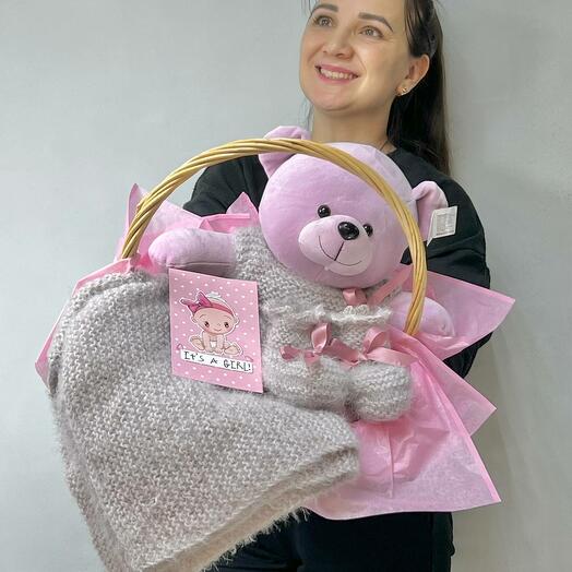 Gift set for a newborn girl