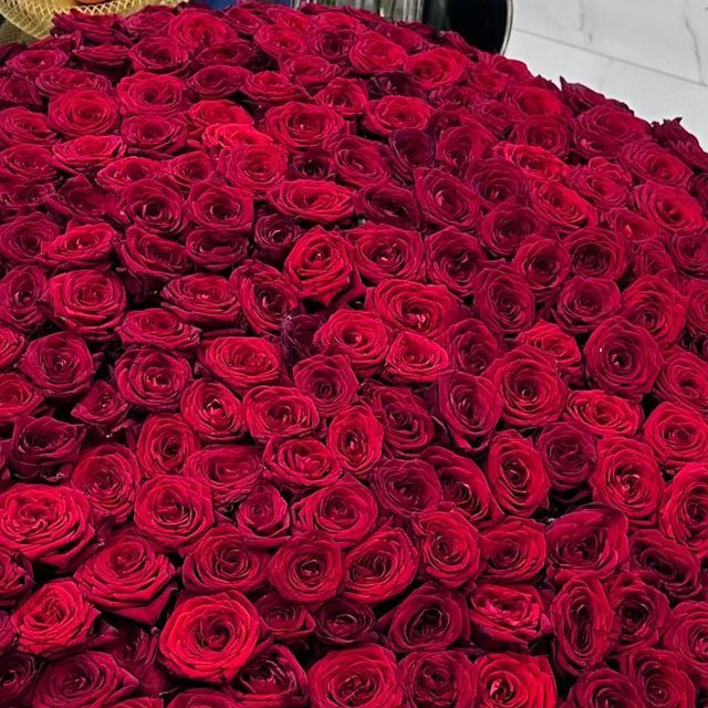 Букет из 1001 розы для истинных ценителей 🌹