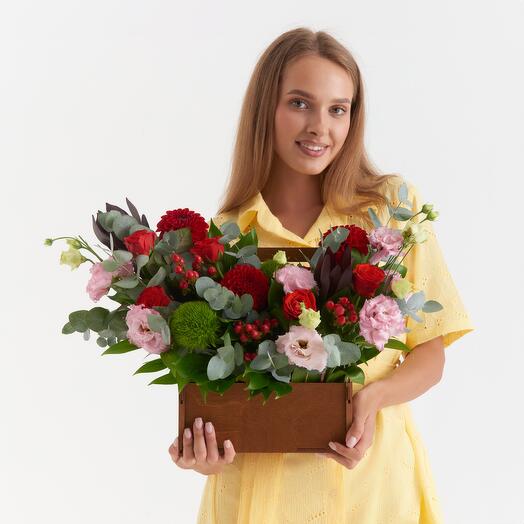 The composition in a box of a mate