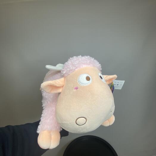 Soft toy "Pink Sheep with Wings"