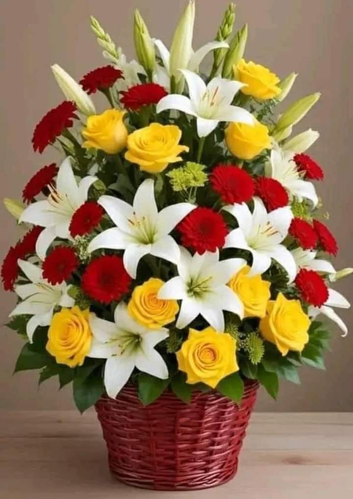 Cozy flower basket 🌺